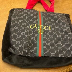 Miami BuyThe Bag Gucci Towel Beach Tote Bag with Signature Stripe